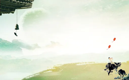 春分唯美古风海报背景高清 春分唯美古风海报背景高清