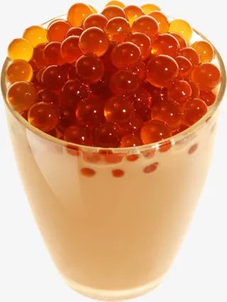 夏日饮品奶茶珍珠免抠
