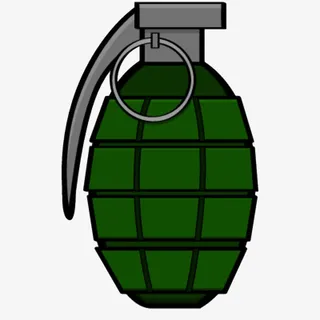 绿色的手把手雷弹免抠