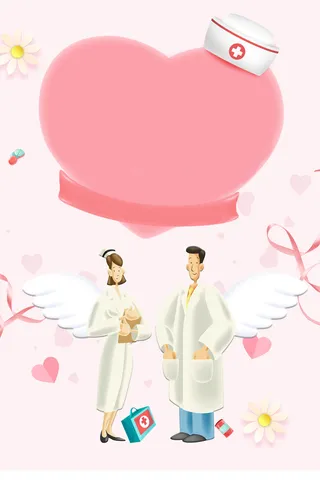 卡通创意护士节宣传海报高清