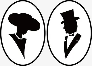 人物头像剪影免抠