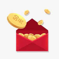 红包 金币素材免抠