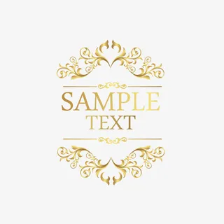 矢量奢华花纹免抠