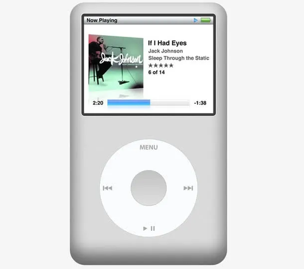 IPodClassic播放器PSD素材免抠