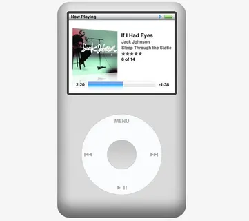 IPodClassic播放器PSD素材免抠