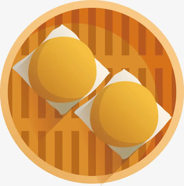 蒸馒头矢量图免抠