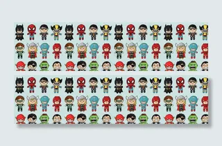 可爱人物复仇者联盟背景高清