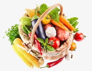 水果蔬菜篮子一大堆免抠其他元素