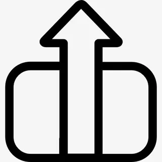 上传箭头和发件箱图标免抠