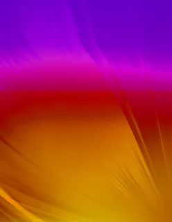 紫色橙色渐变光效流畅线条免抠