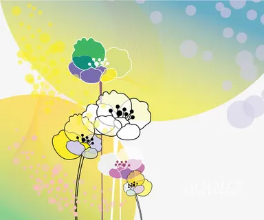 彩色花朵图案背景
