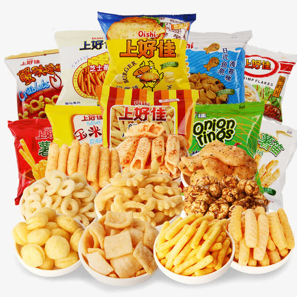 膨化零食年货大礼包免抠