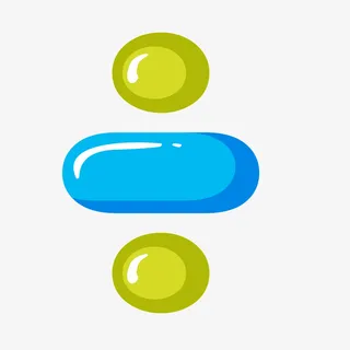 绿色卡通符号除号免抠