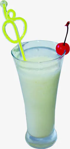 奶茶效果夏日饮品樱桃免抠