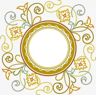 装饰花纹边框免抠