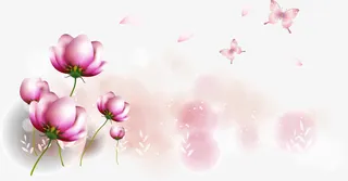 粉色水彩颜料晕染免抠