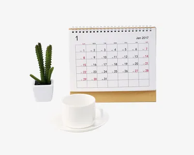 休闲一月台历免抠