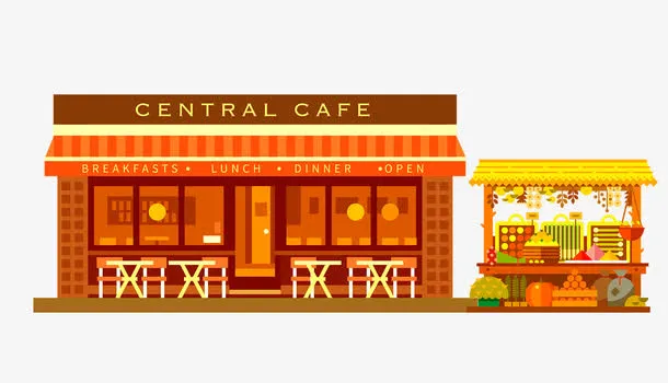 卡通商店免抠