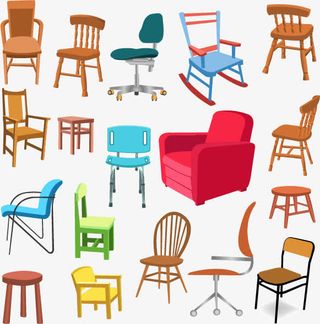多款家具矢量素材，免抠