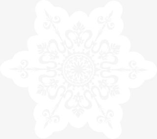 白色冬日漂浮雪花免抠