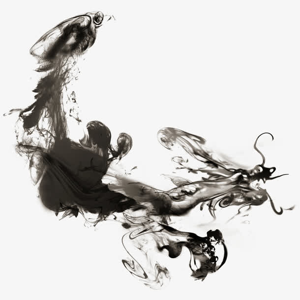水墨龙画免抠