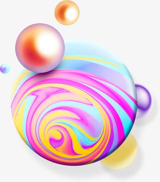 淘宝流体渐变纹理电商装饰免抠