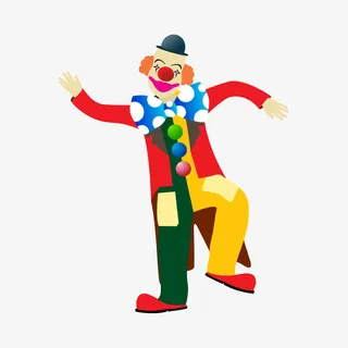 愚人节小丑表演免抠