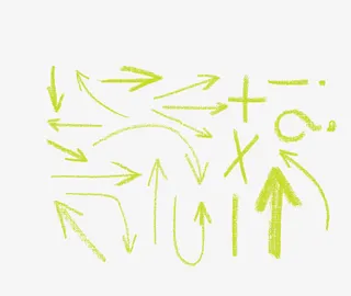 粉笔符号素材免抠