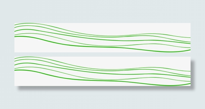 绿色简约线条样式招聘彩页免抠