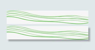 绿色简约线条样式招聘彩页免抠