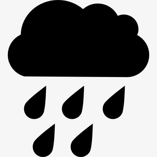 雨滴的乌云图标免抠