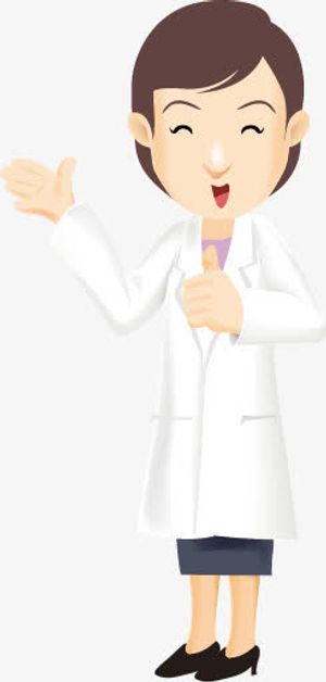 卡通女医生矢量素材免抠