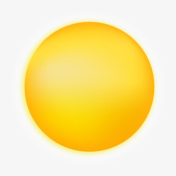 黄色太阳日出阳光免抠