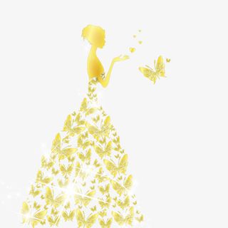 金色新娘免抠