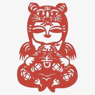 可爱老虎卡通素材免抠