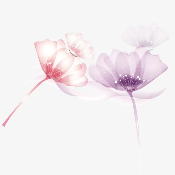 彩绘花朵免抠