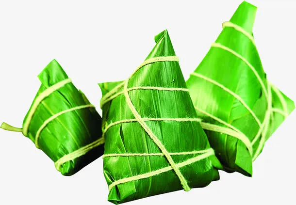 绿色粽子食物天然免抠