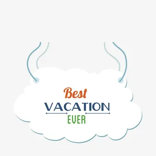 云朵图案吊牌设计免抠