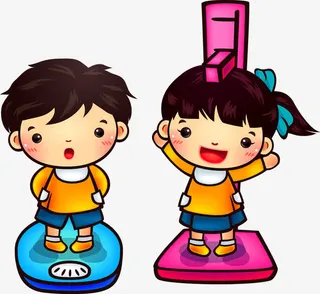 小朋友称体重量身高免抠