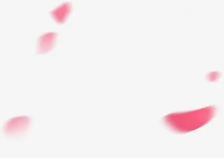 花瓣红色花瓣模糊装饰免抠