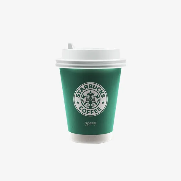 绿色星巴克杯子免抠