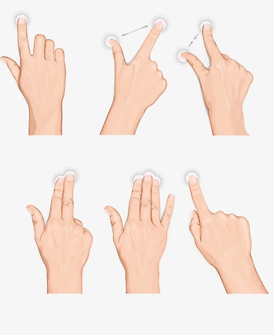 手势矢量图免抠