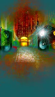 炫彩音乐元素H5背景高清