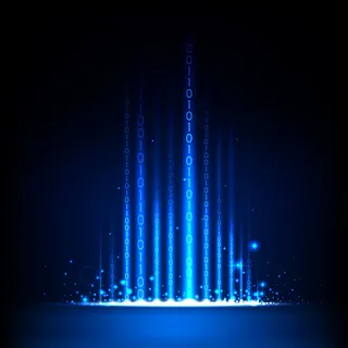 黑色简约蓝色光线背景高清