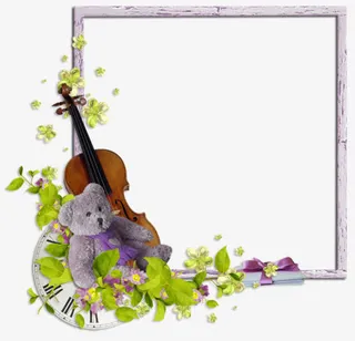 小熊促销边框免抠