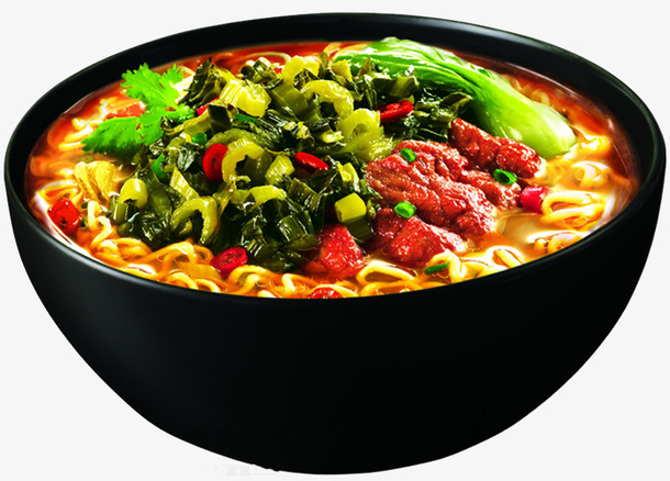 酸菜牛肉面PNG免抠