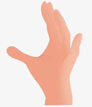 矢量右手素材免抠