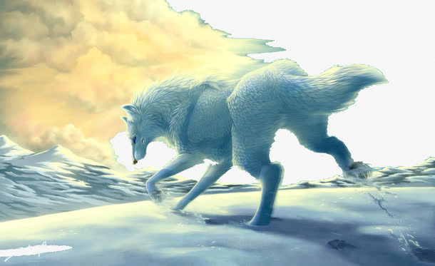 创意雪狼免抠