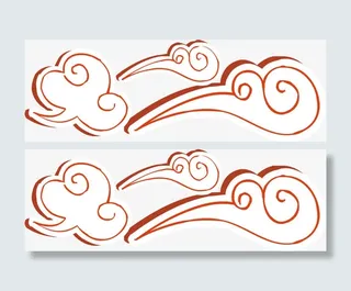 中国风云朵免抠