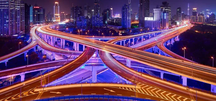 高架夜景图高清